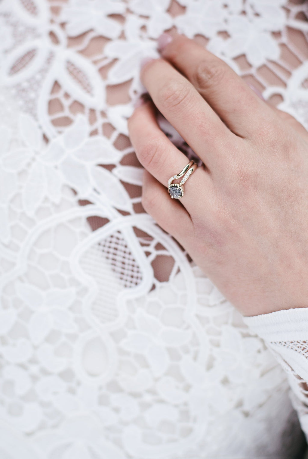 Rope ring worn