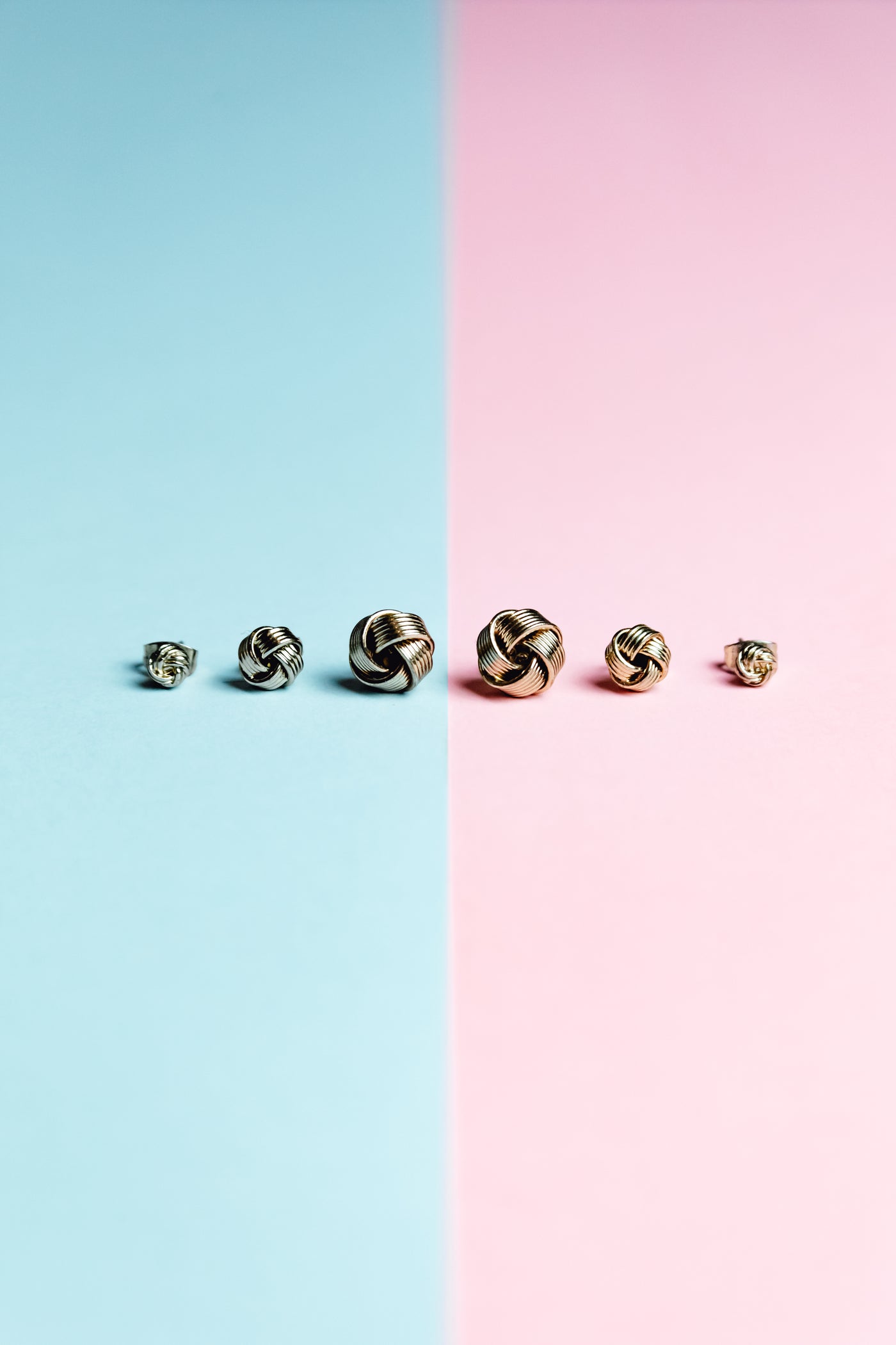 Stud earrings detail