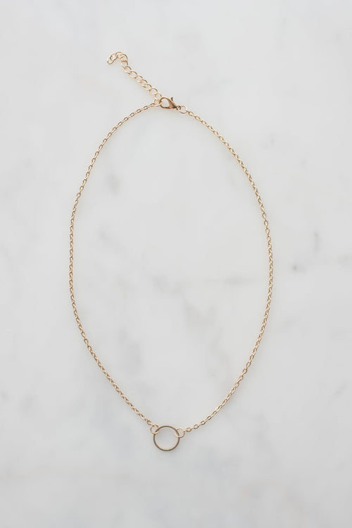 Fine stainless steel chain necklace laid flat