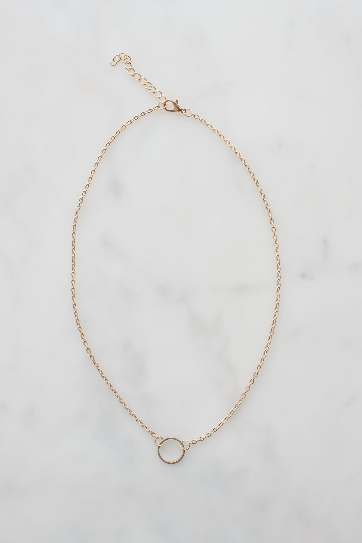 Fine chain anklet