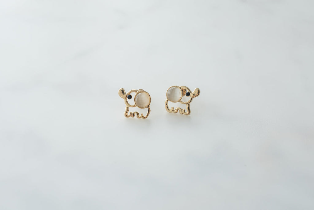 Geometric drop earrings