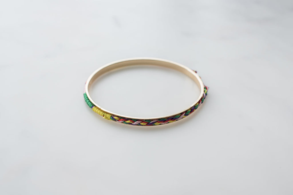 Thin stacking bracelet