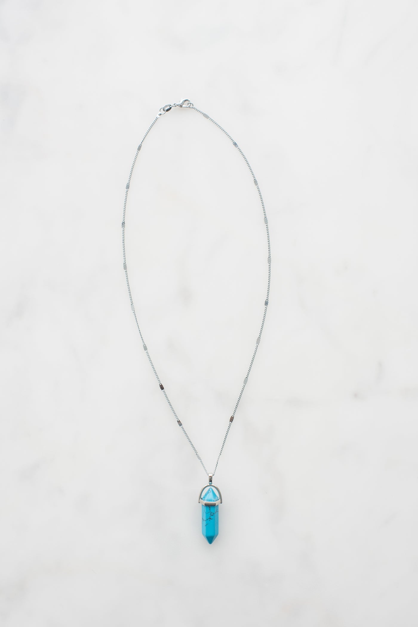 Stone pendant detail