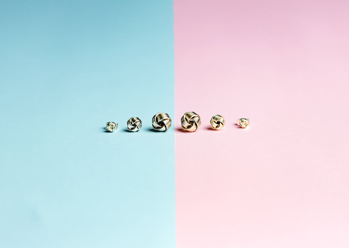 Polished stud earrings