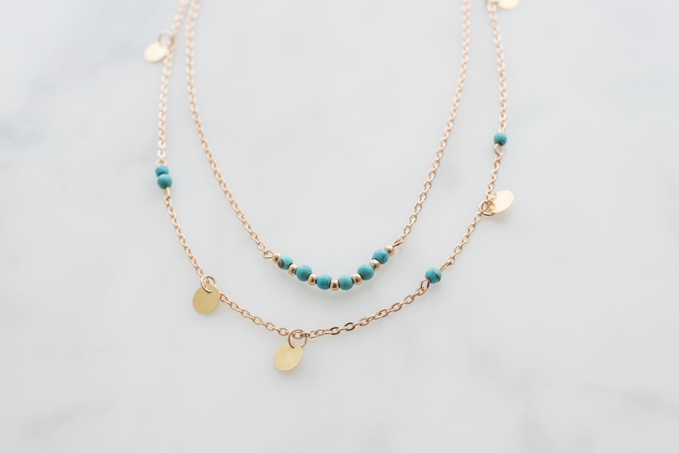 Charm anklet worn