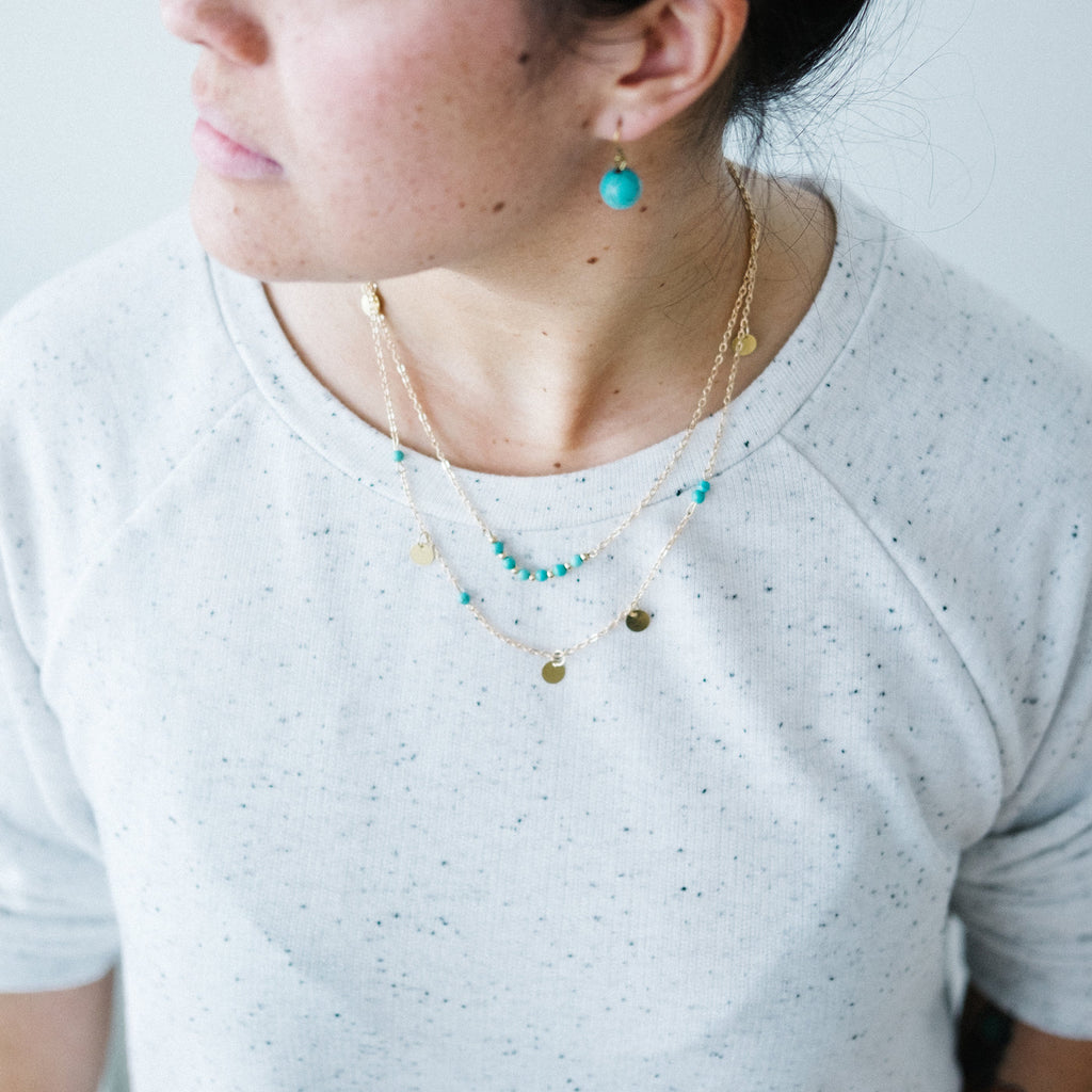 Layered chains worn
